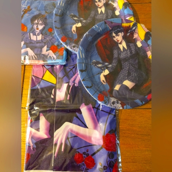 Wednesday Addams 30 Plus Piece Party Bundle New With Tags - Picture 3 of 7